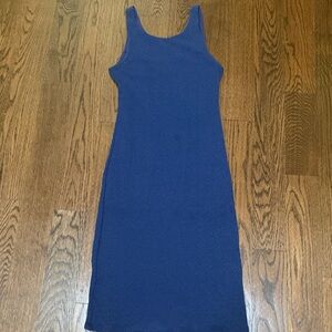 NWT Harper Deep Blue Sleeveless Midi Dress
